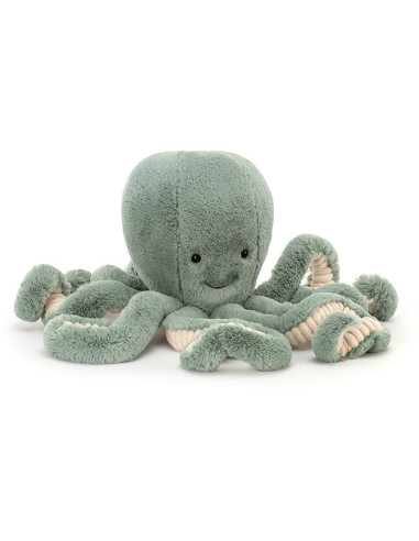 Peluche pieuvre medium vert d'eau - Jellycat