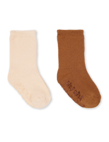 2 paires de chaussettes - Rose & Marron - Konges Sløjd