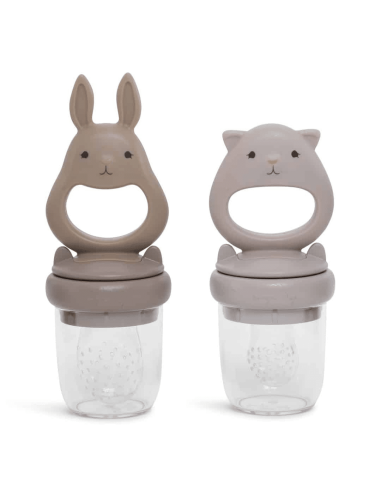 Lot de 2 grignoteuses Lapin Lilac - Konges Sløjd