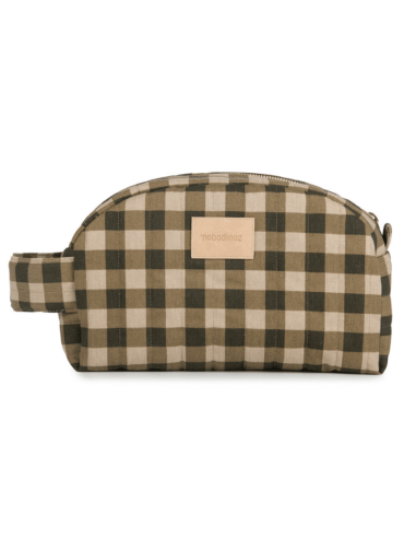 Trousse de toilette Green Checks - Nobodinoz