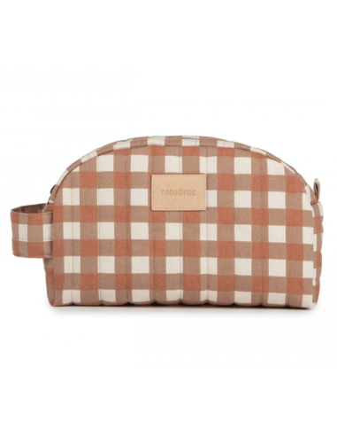 Trousse de toilette Terracotta Checks - Nobodinoz