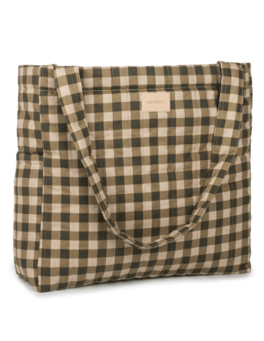 Tote bag - Green Checks - Nobodinoz