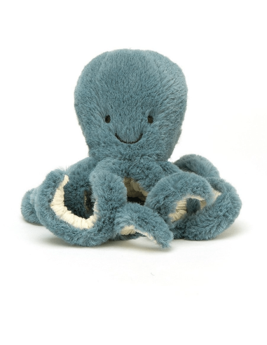 Peluche bébé pieuvre bleu pétrole - Jellycat