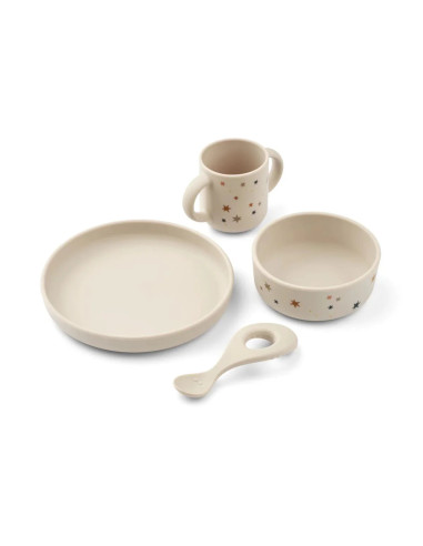 Set repas en silicone Vivi - Star Bright