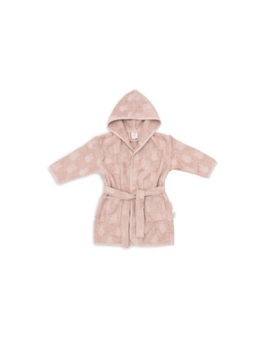 Peignoir Jacquard Rose 3/4 ans