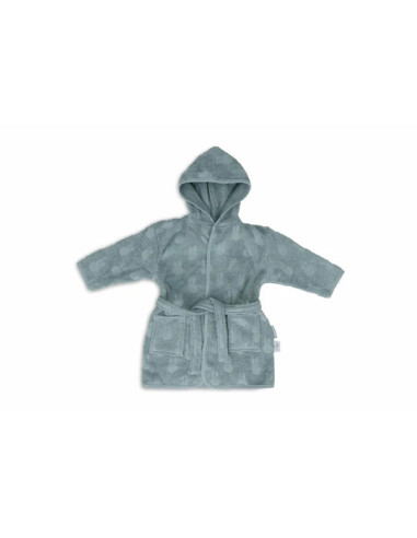 Peignoir Jacquard Bleu 3/4 ans