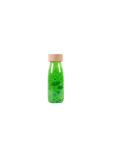 Bouteille sensorielle float green verte petit boum